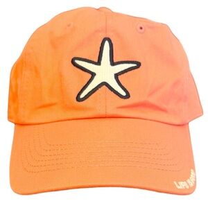 LIFE IS GOOD ADJUSTABLE CAP, STARFISH, MELON